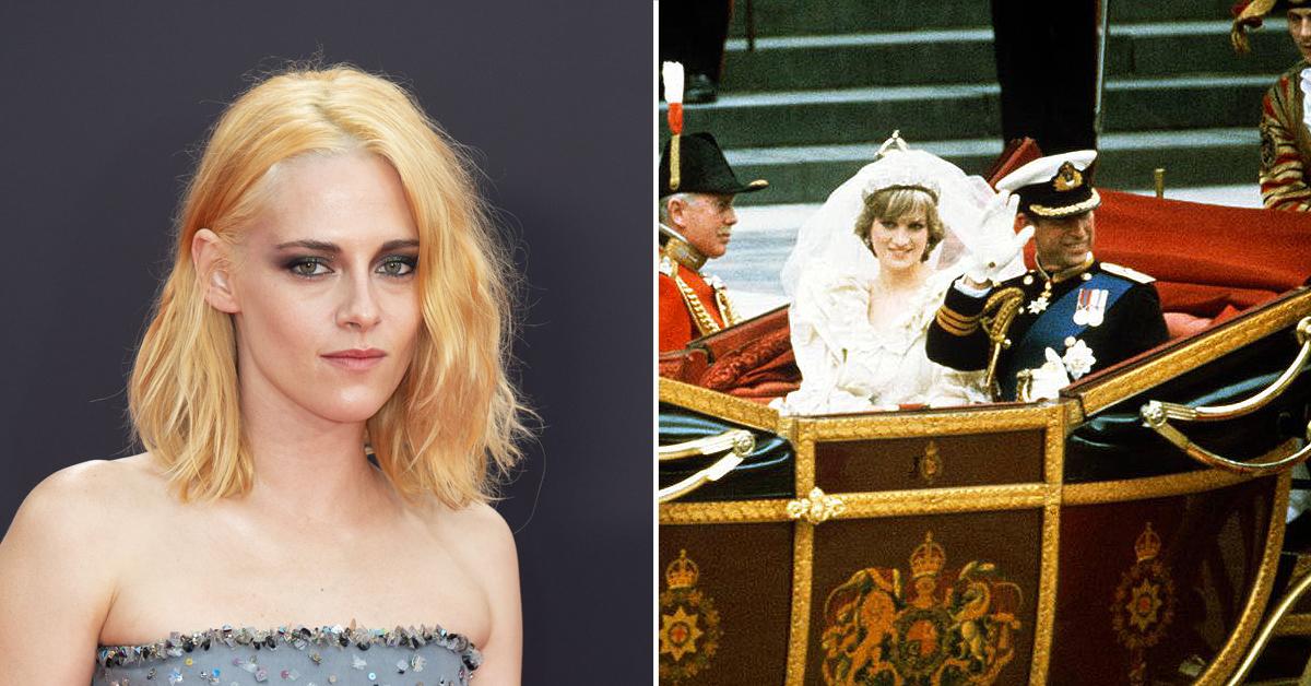 kristen stewart portray princess diana as bride in spencer a spooky day