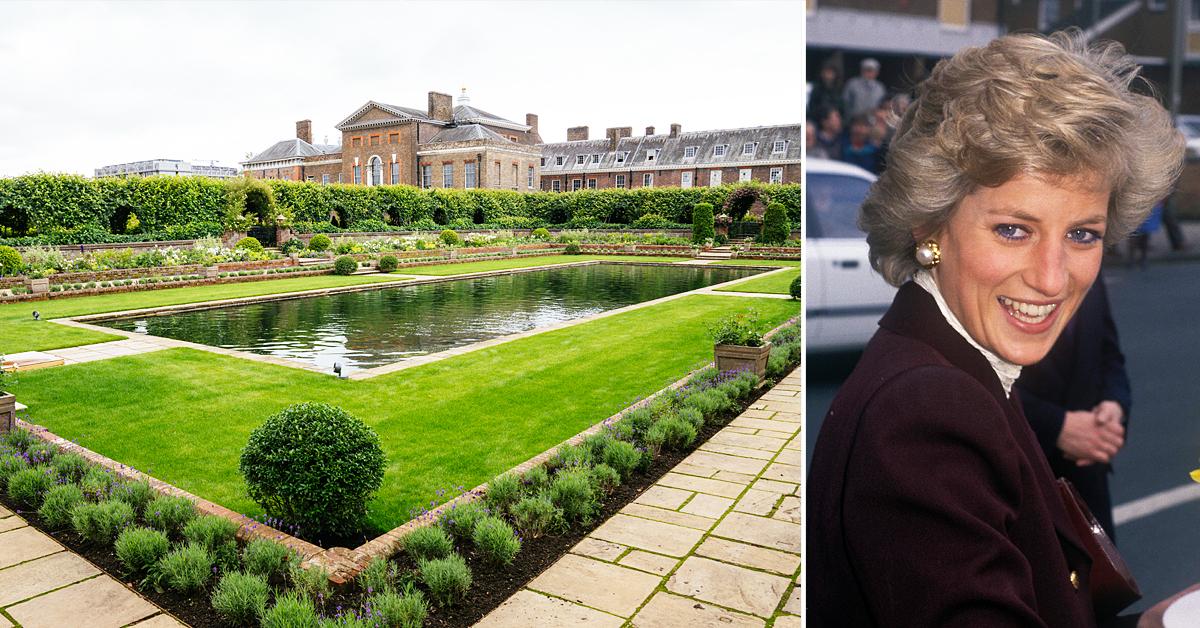 Kensington Palace's Redesigned Sunken Garden for Princess Diana Statue  Photos