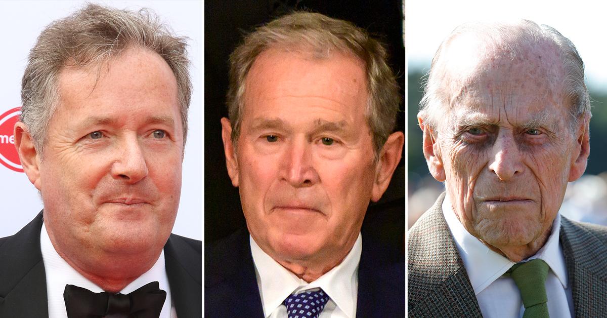 piers morgan george w bush pay tribute prince philip death