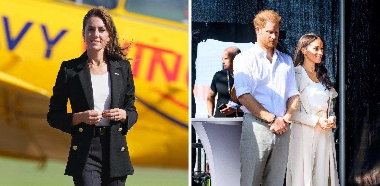 kate middleton silent meghan markle prince harry invictus games