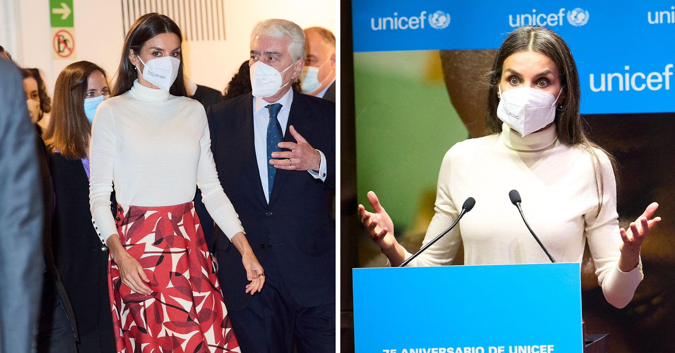 queen letizia attends unicefs th anniversary pp