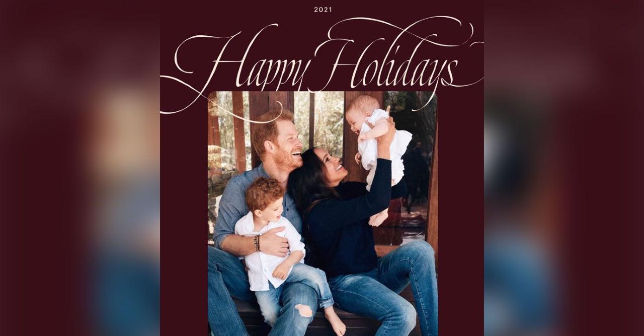 prince harry meghan markles christmas card confused royals