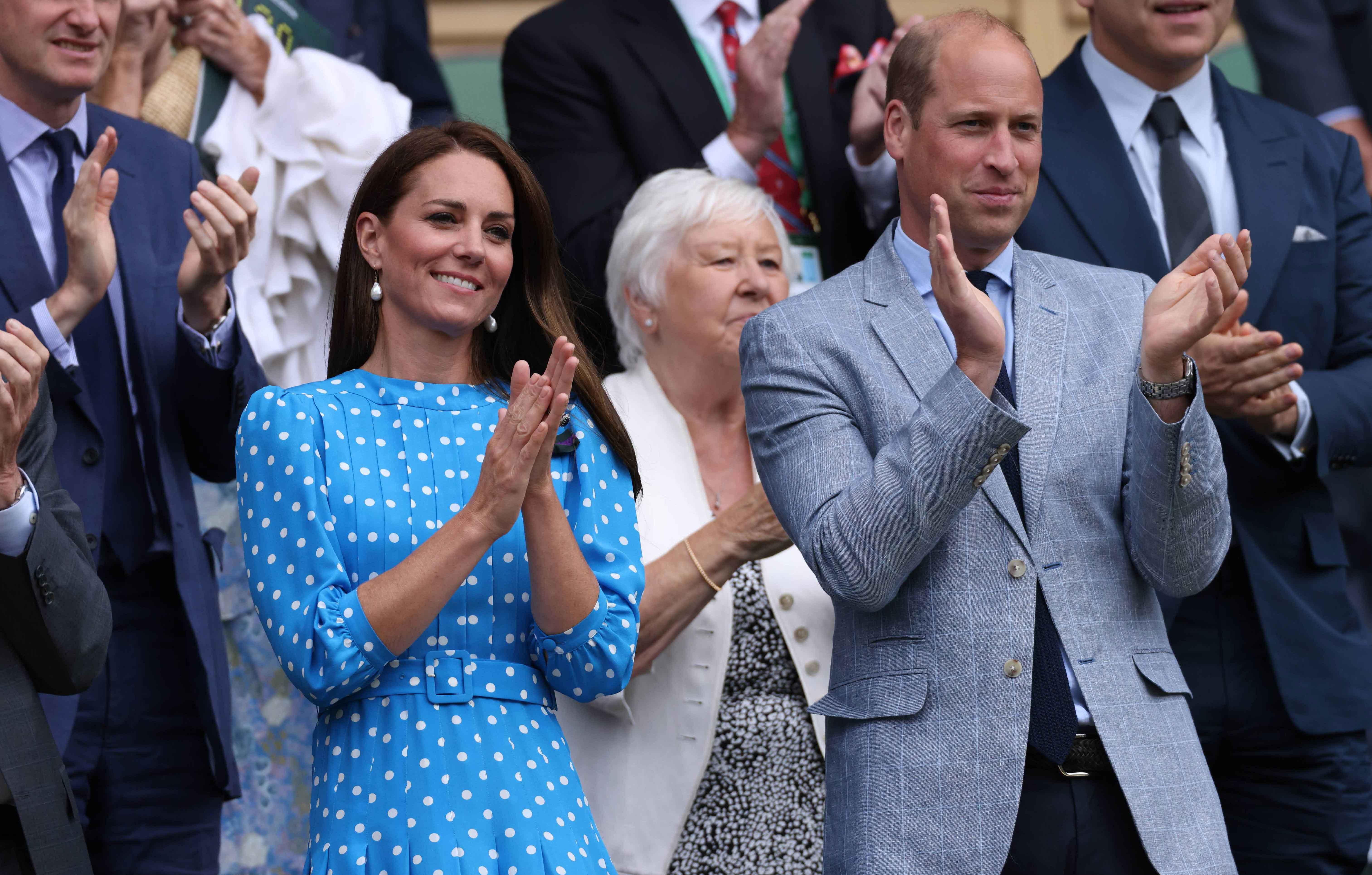 the duke and duchess of cambridge attend wimbledon