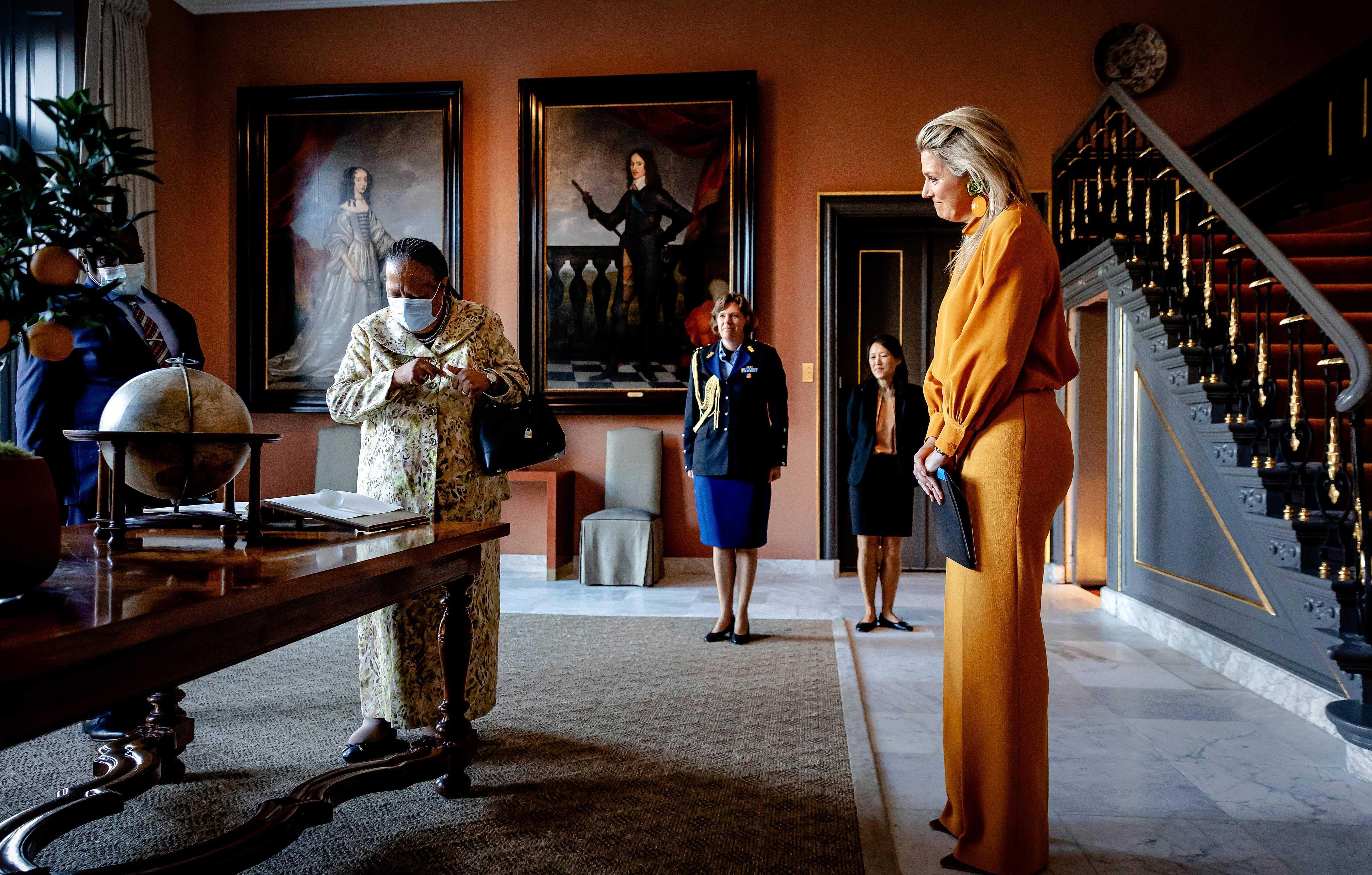 queen maxima meeting with minister naledi pandor