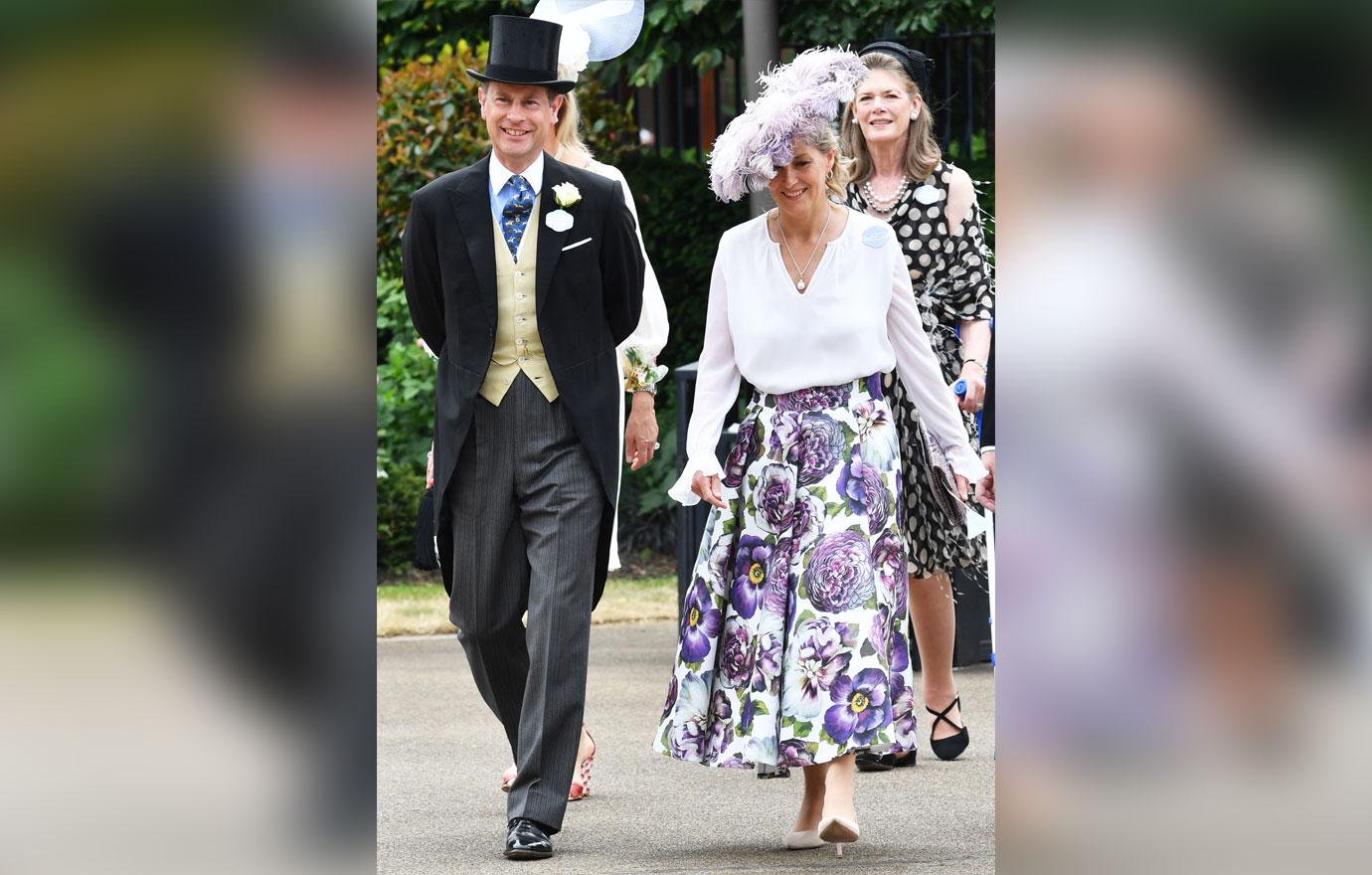 the earl and countess of wessex royal ascot second day arrivals