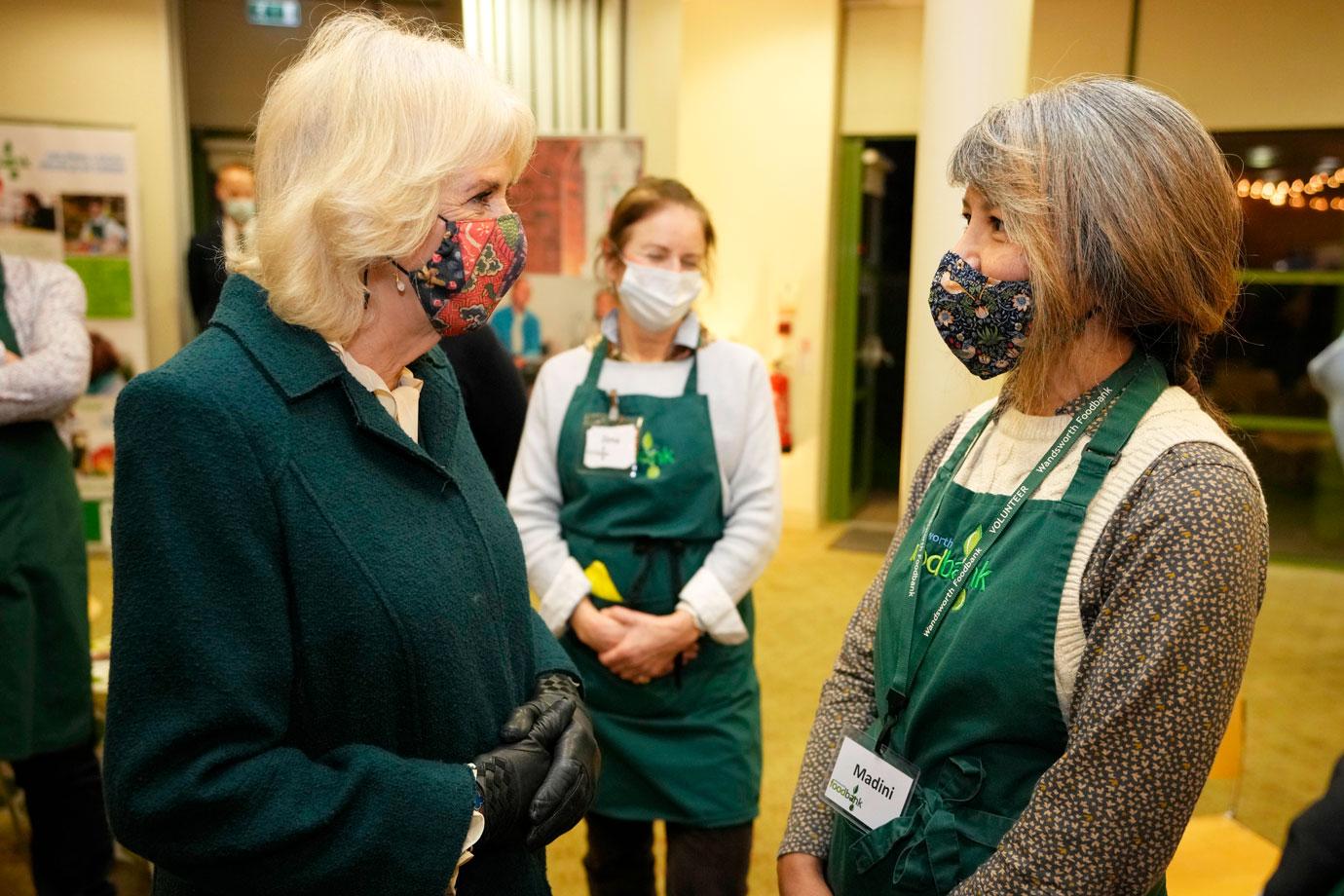 prince charles and duchess camilla visit wandsworth foodbank