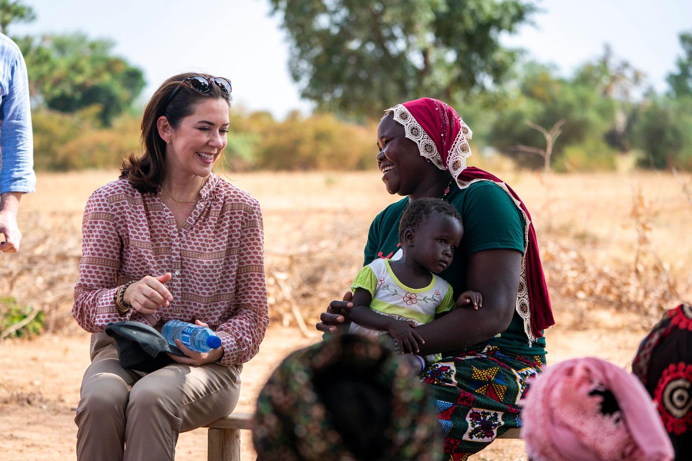 crown princess mary visits burkina faso