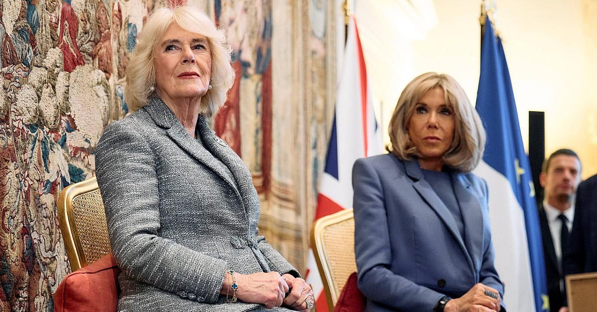 queen camilla brigitte macron attend the entente litteraire prize ceremony