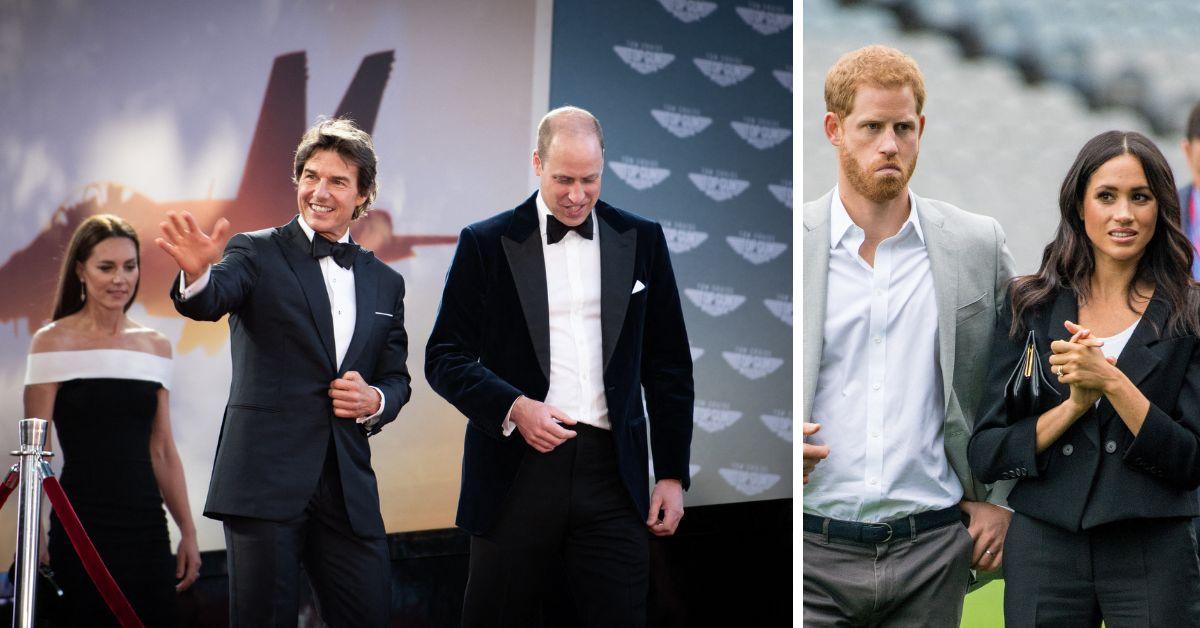 kate middleton tom cruise prince william prince harry and meghan markle