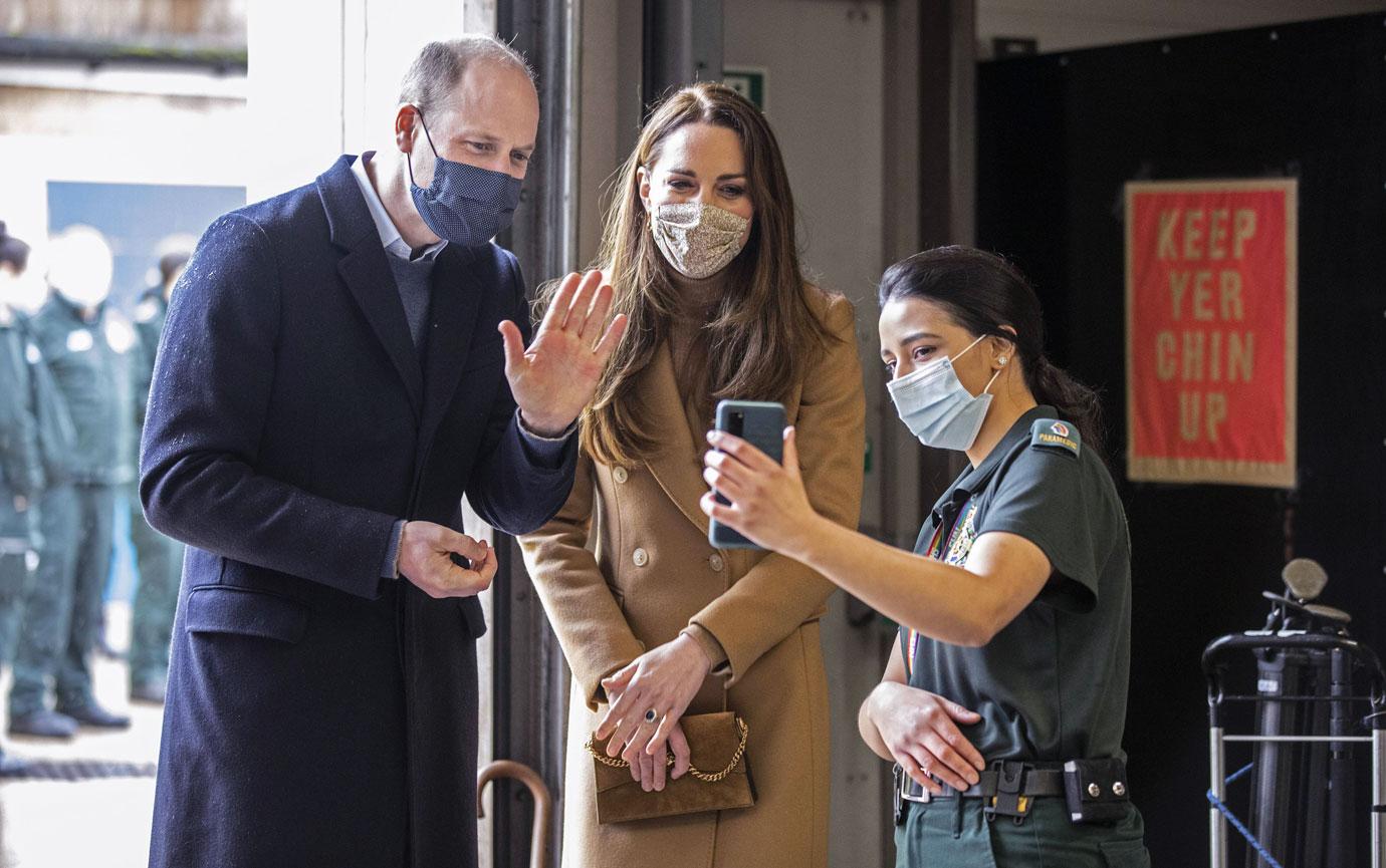 will and kate visit newham ambulance station