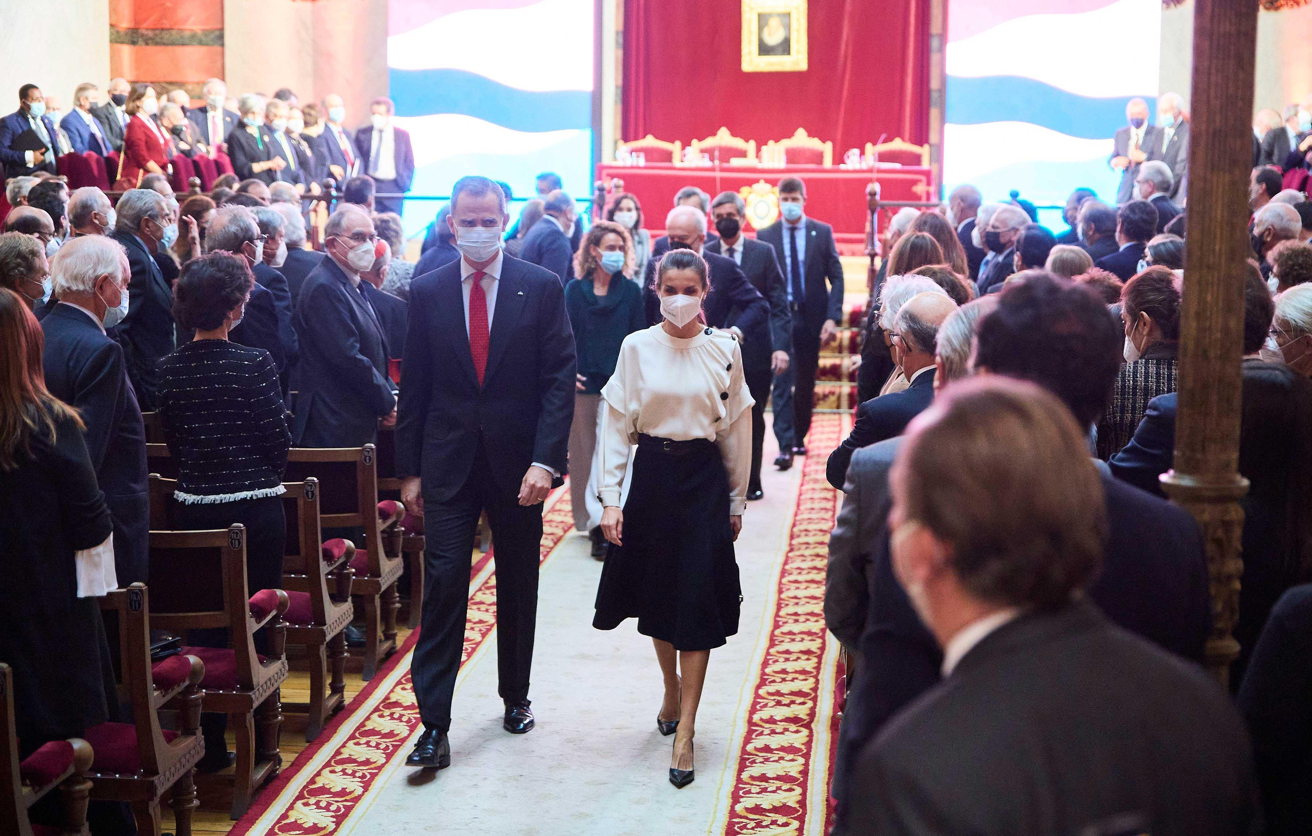 queen letizia and king felipe vi association of spanish language academies