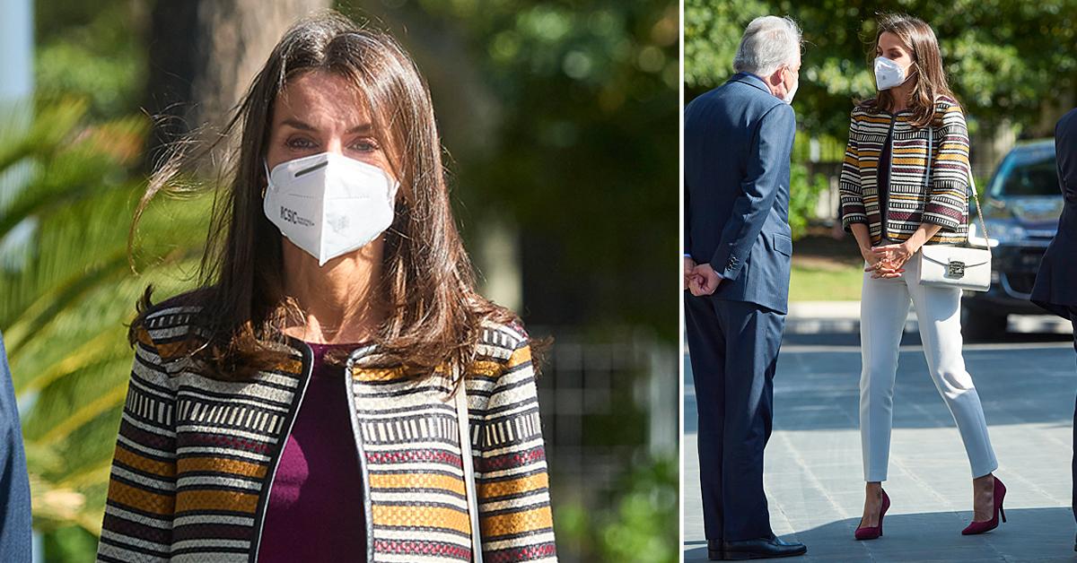 queen letizia of spain at mutua madrilena foundation