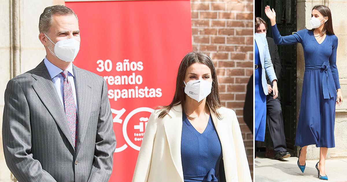 spanish royals queen letizia attends international book day event tro