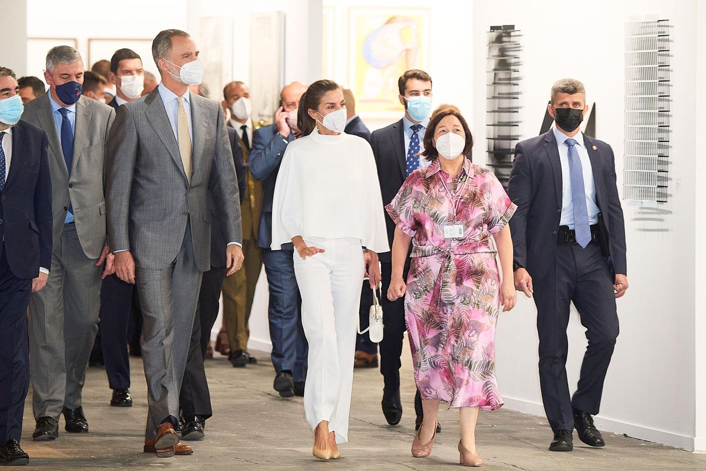 spanish royals visit arco fair