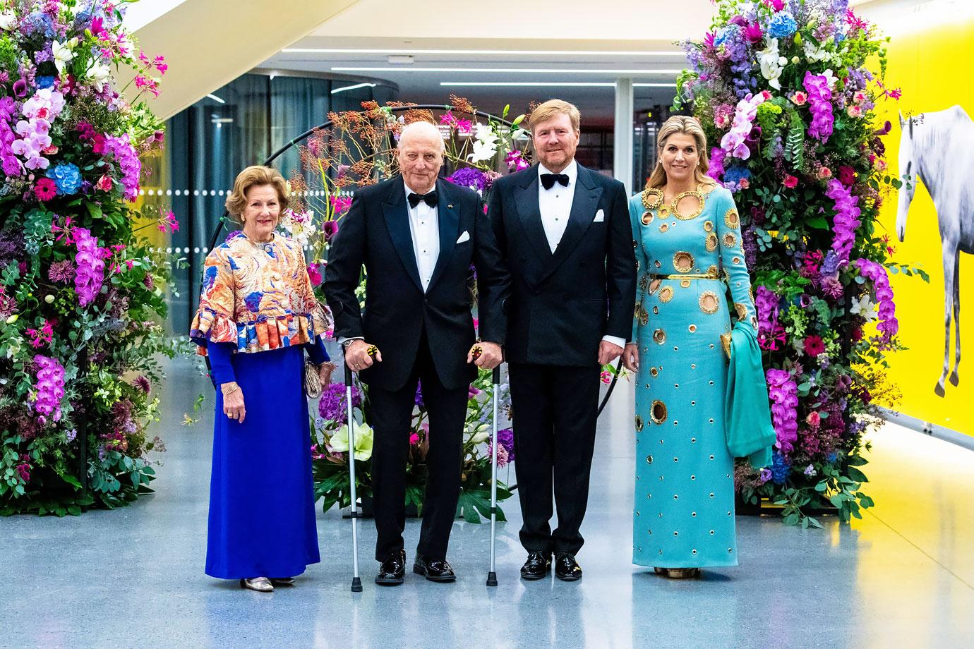 queen maxima dutch royals state visit counter performance at munchmuseum in oslo