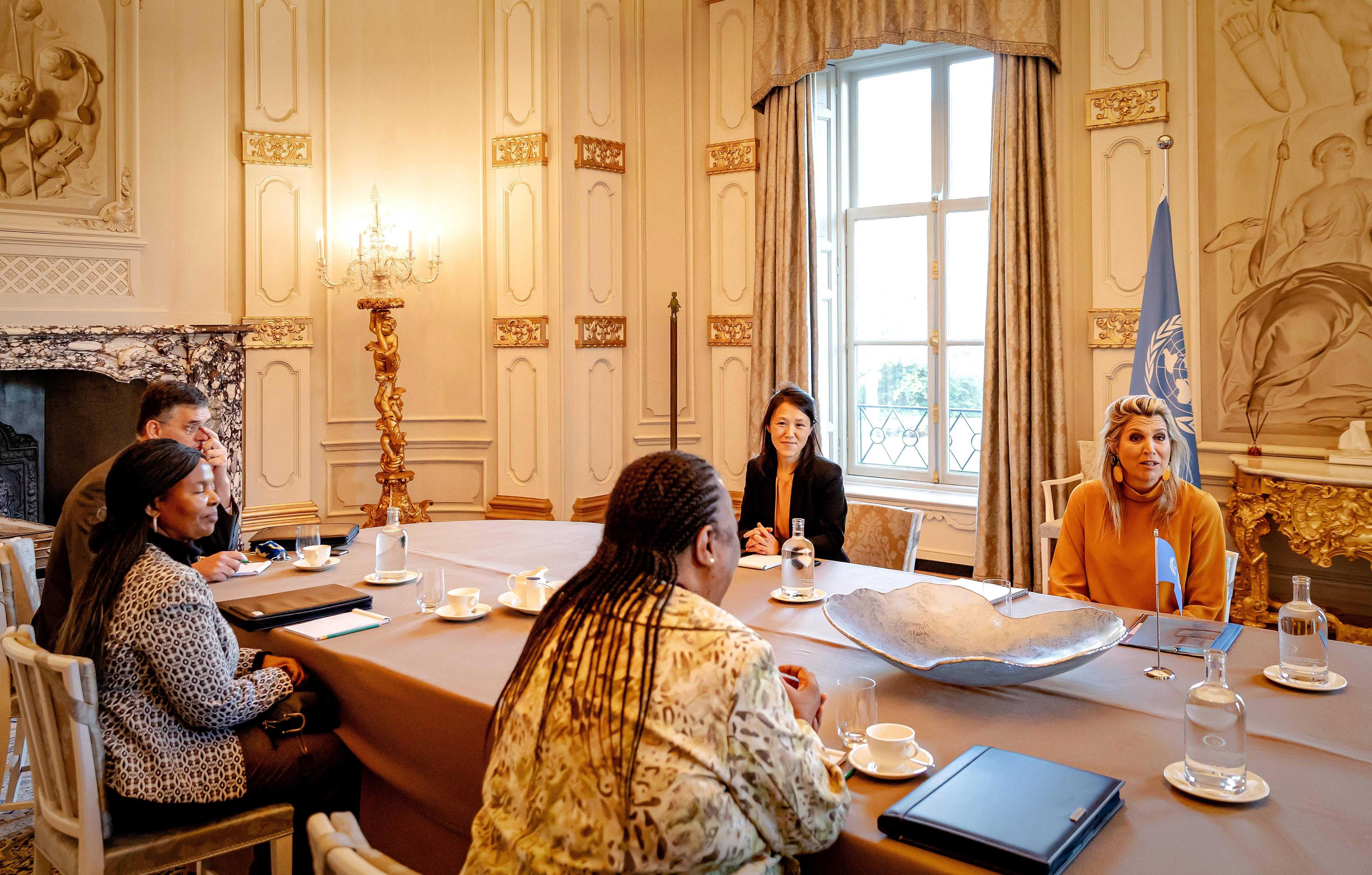 queen maxima meeting with minister naledi pandor