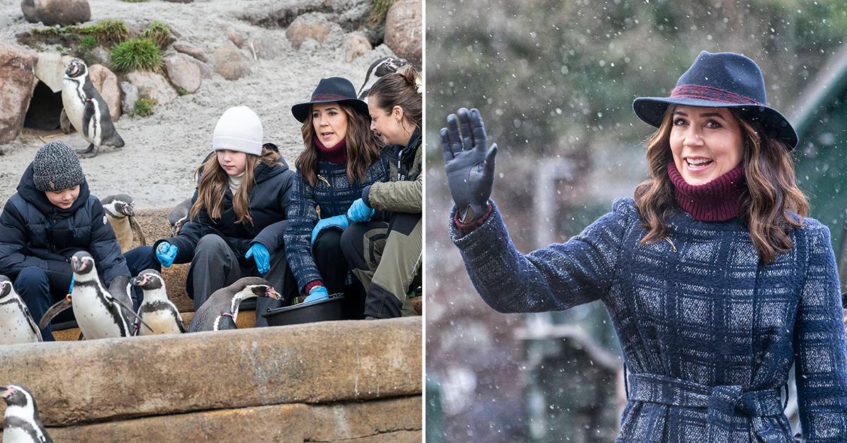 crown princess mary and her twins visit copenhagen zoo pp