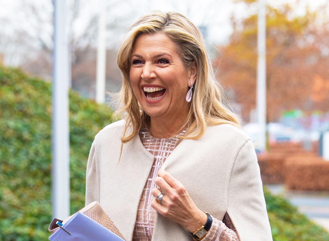 queen maxima at the recording of the christmas music gala