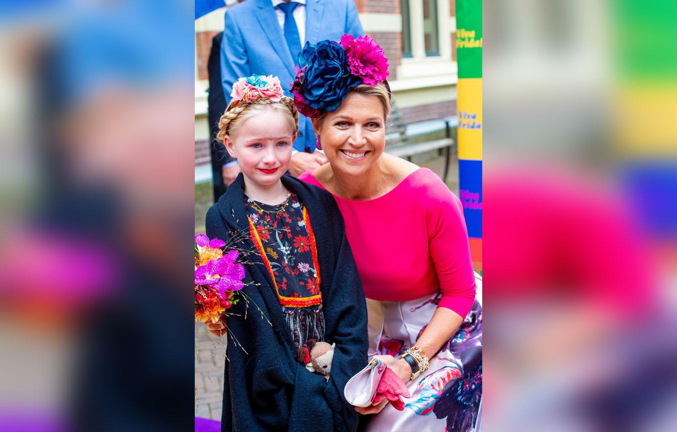 queen maxima at viva la frida exhibit in assen