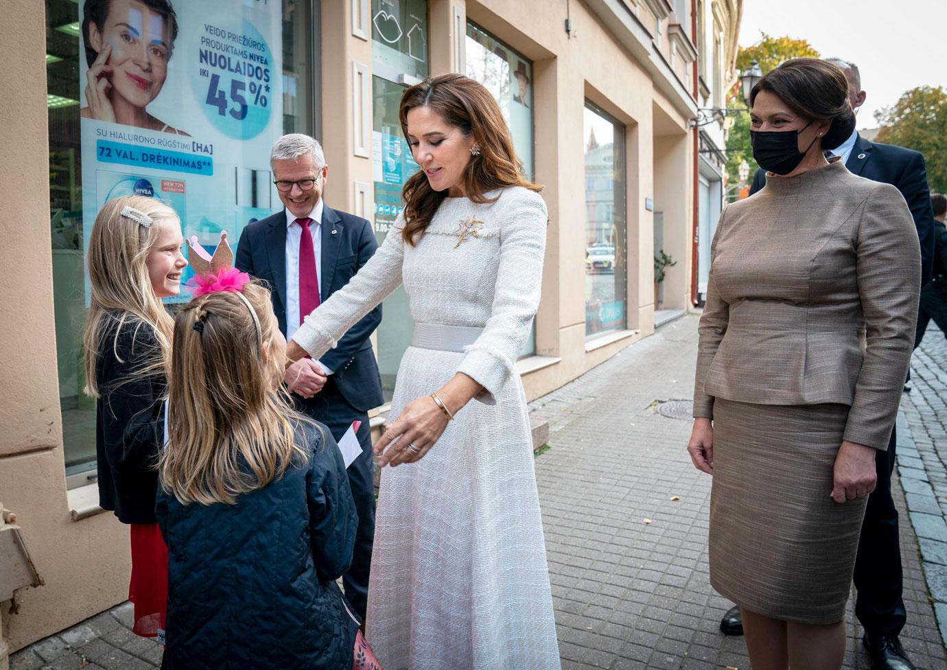 crown princess mary of denmark visits lithuania