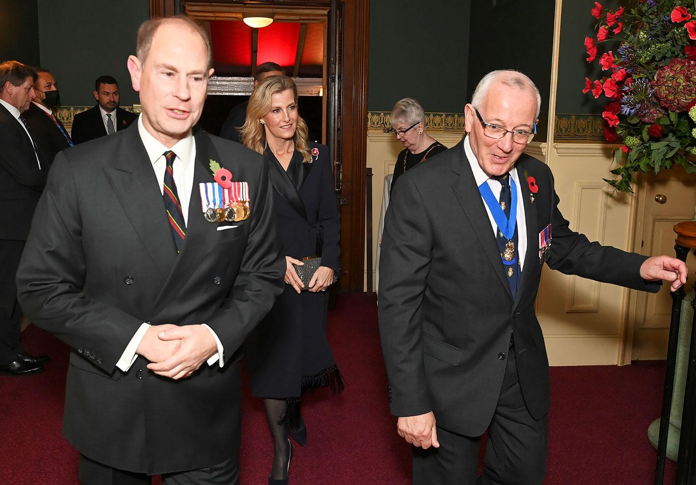 prince edward earl of wessex sophie countess of wessex royal british legion festival of remembrance