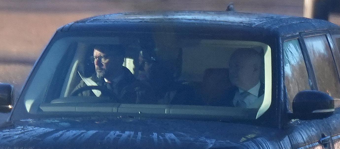 prince andrew is seen leaving his home