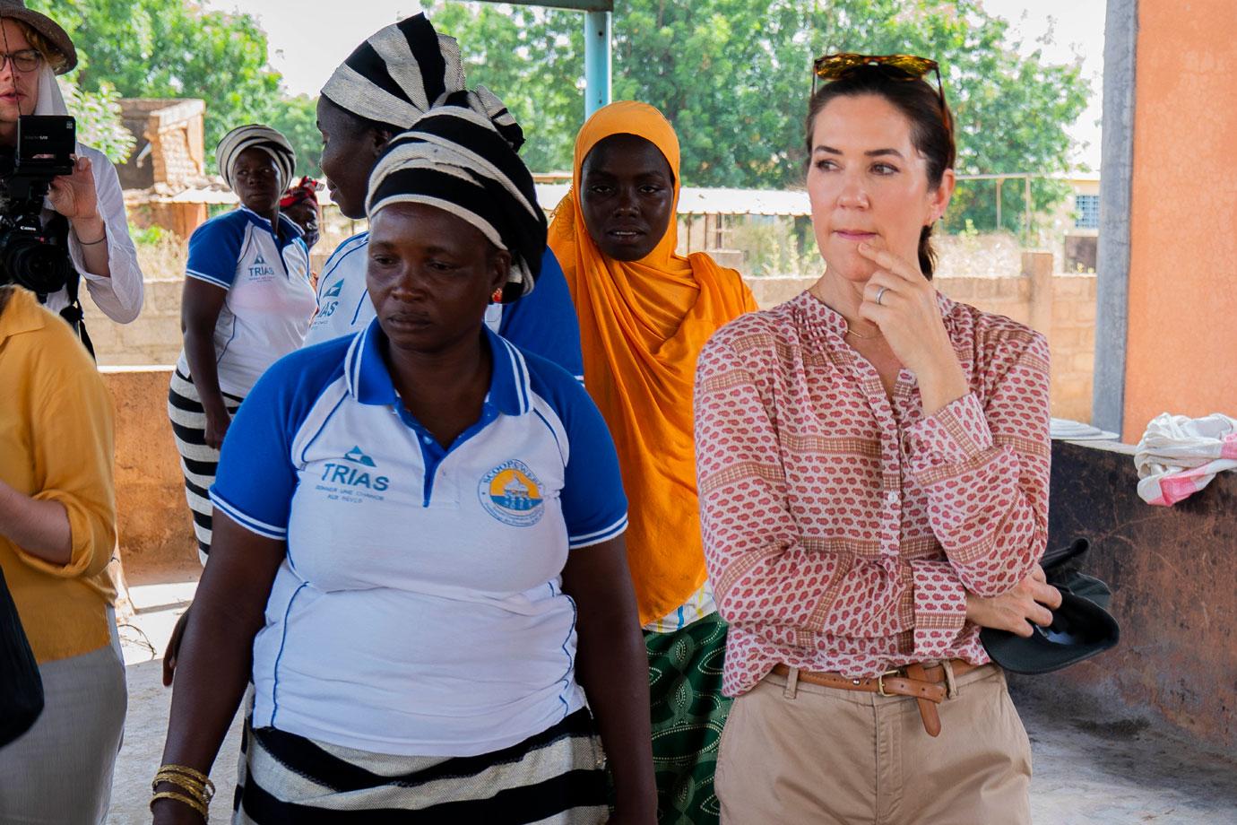 crown princess mary visits burkina faso