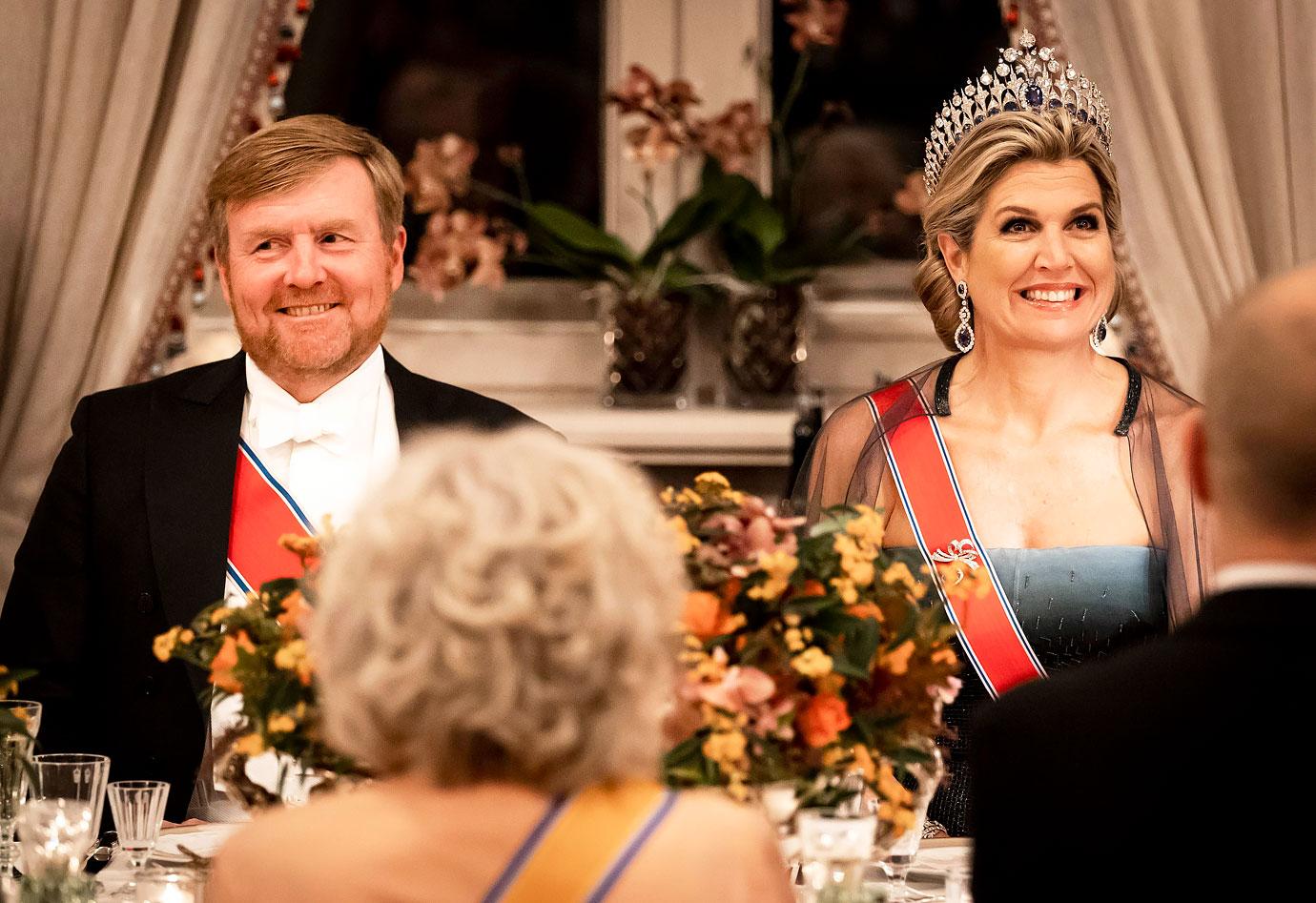 dutch royals queen maxima norway state visit banquet