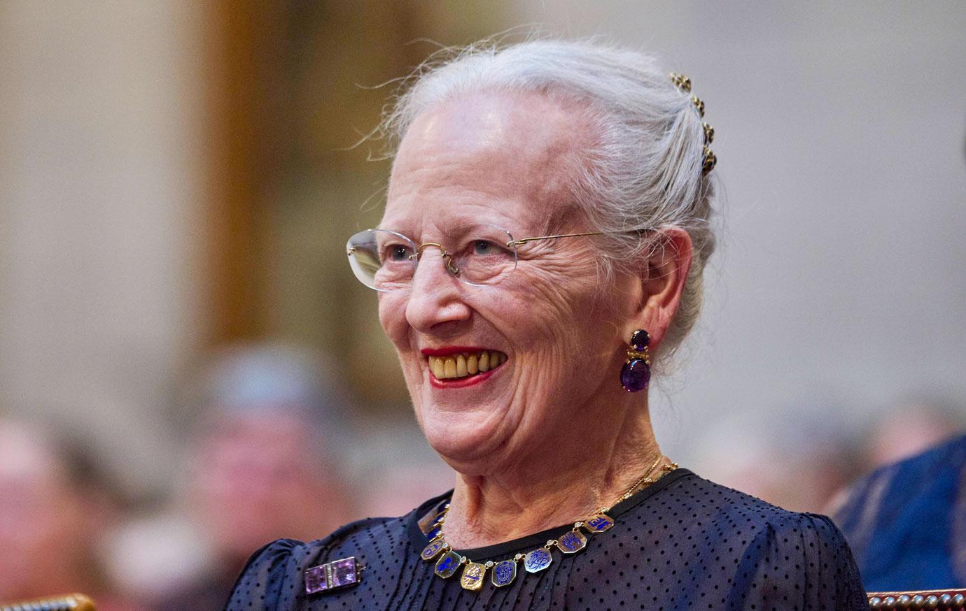 queen margrethe of denmark arrival to town hall copenhagen