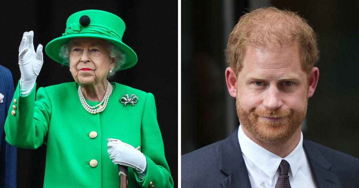 queen elizabeth ii and prince harry