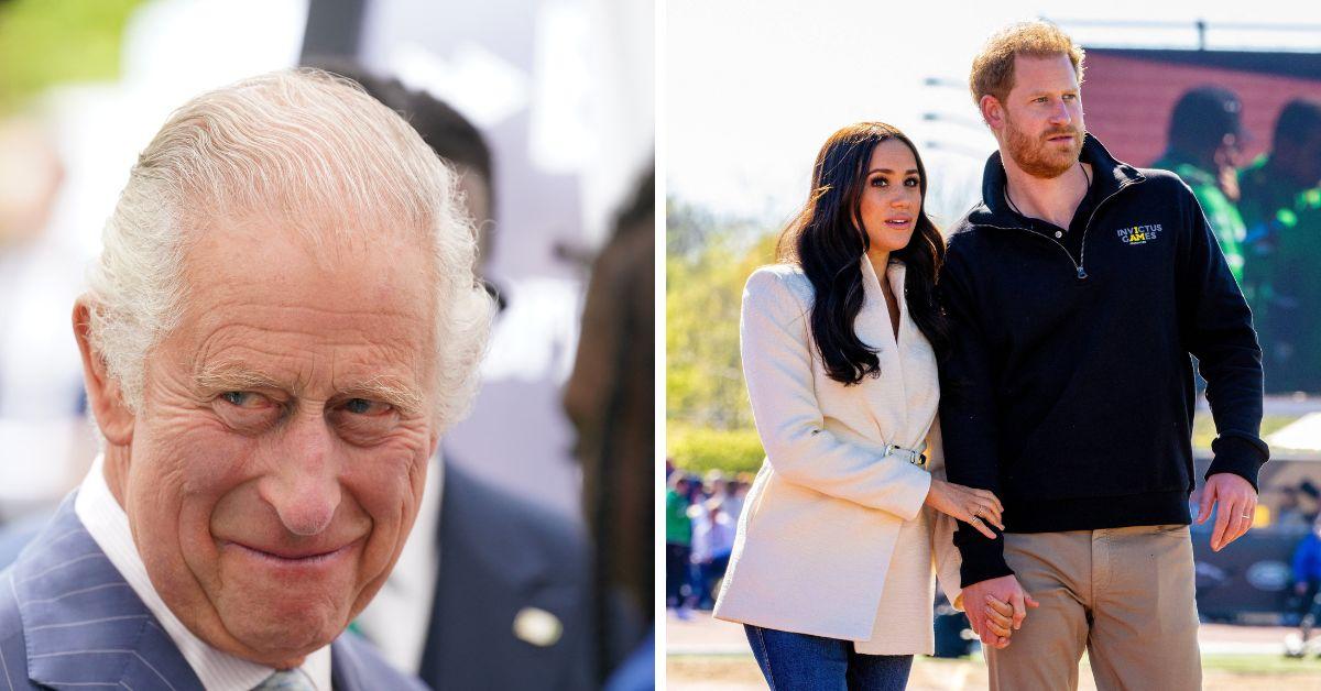 king charles prince harry and meghan markle