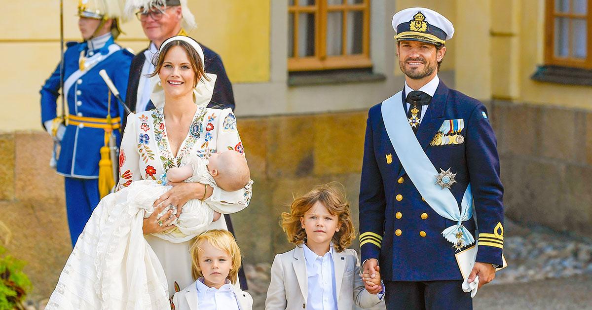 prince carl philip princess sofia youngest son prince julian of sweden christening portraits tro