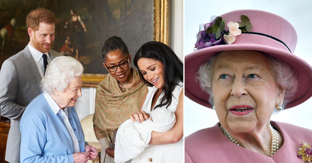 queen elizabeth over the moon sad prince harry meghan markle baby news tro