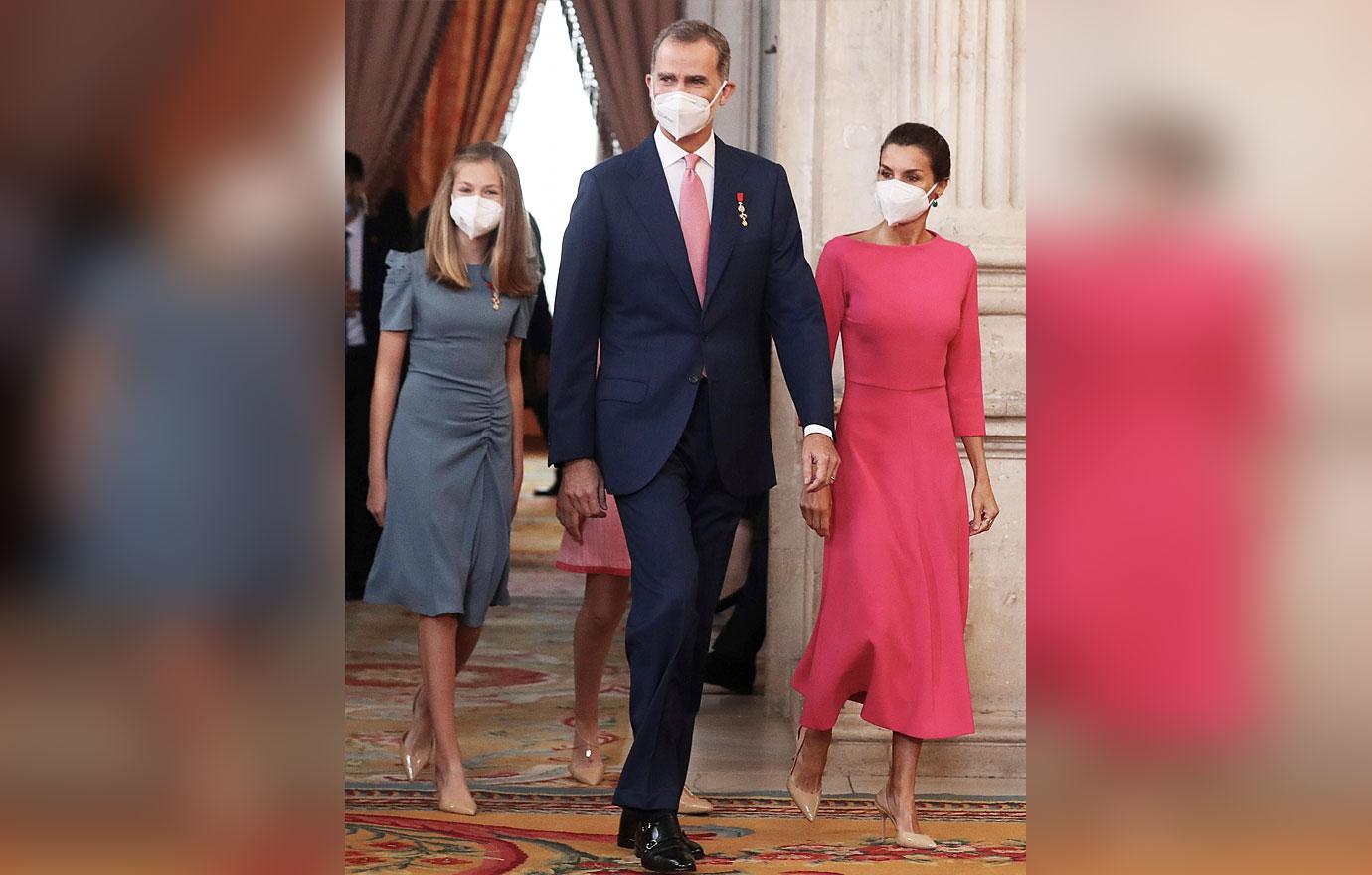 queen letizia spanish royals deliver order of the civil merit awards tro