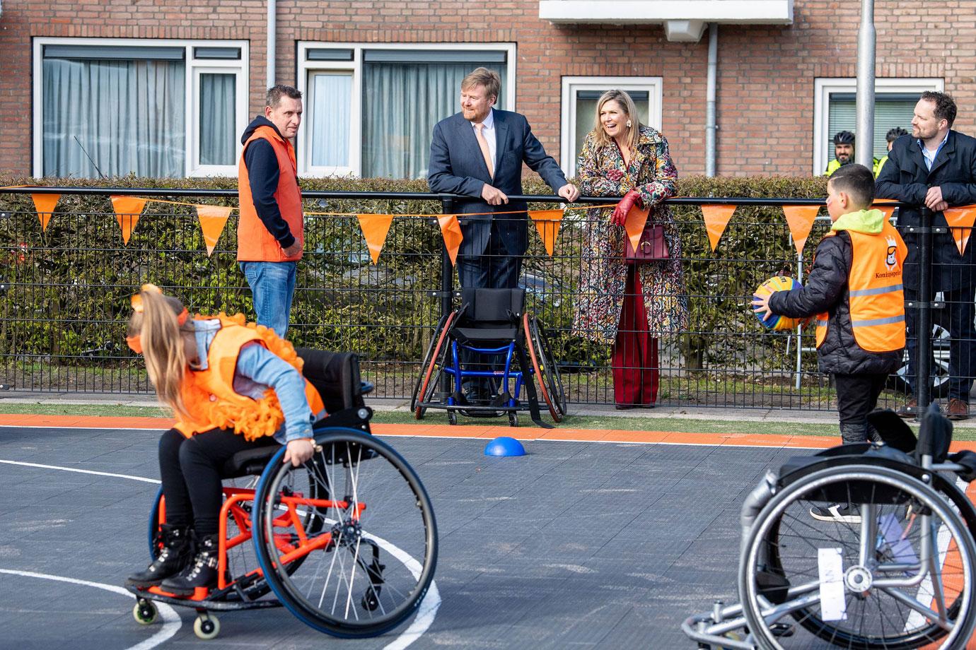 queen maxima and king willem alexander at the national opening for the kings games