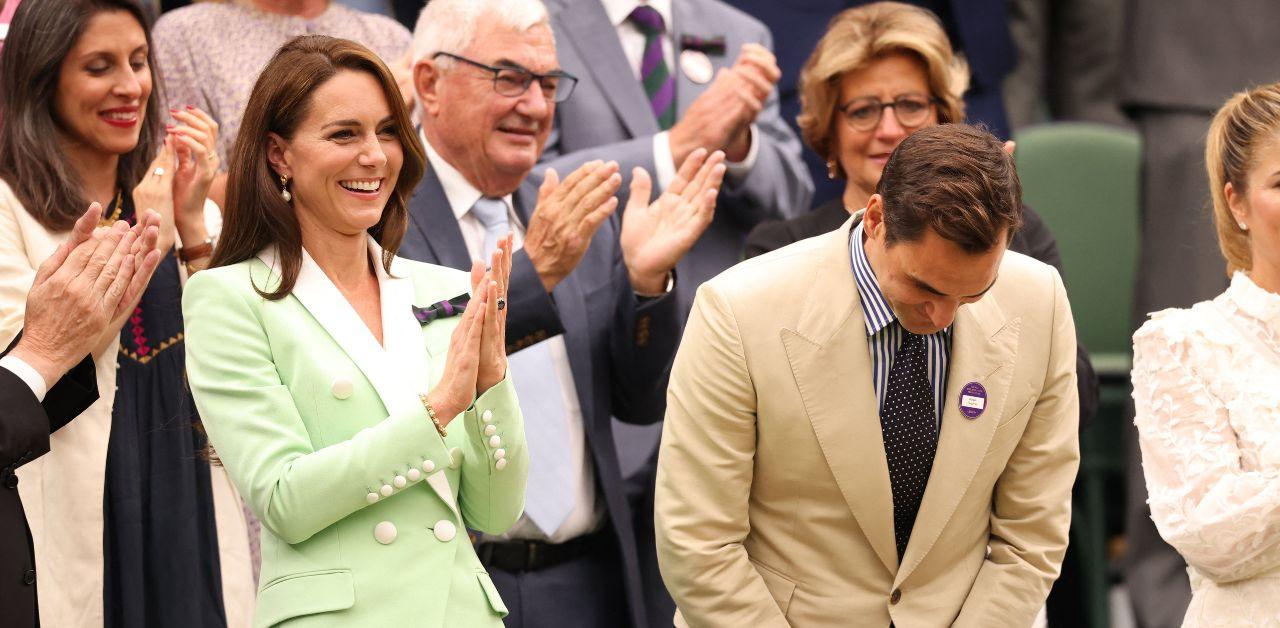 kate middleton accused flirting roger federer wimbledon