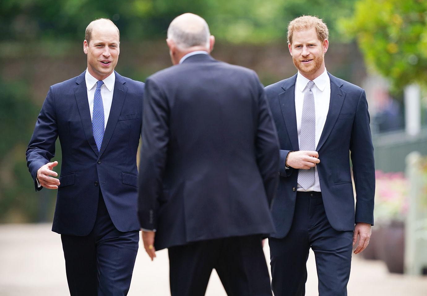 prince william prince harry diana statue unveiling photos