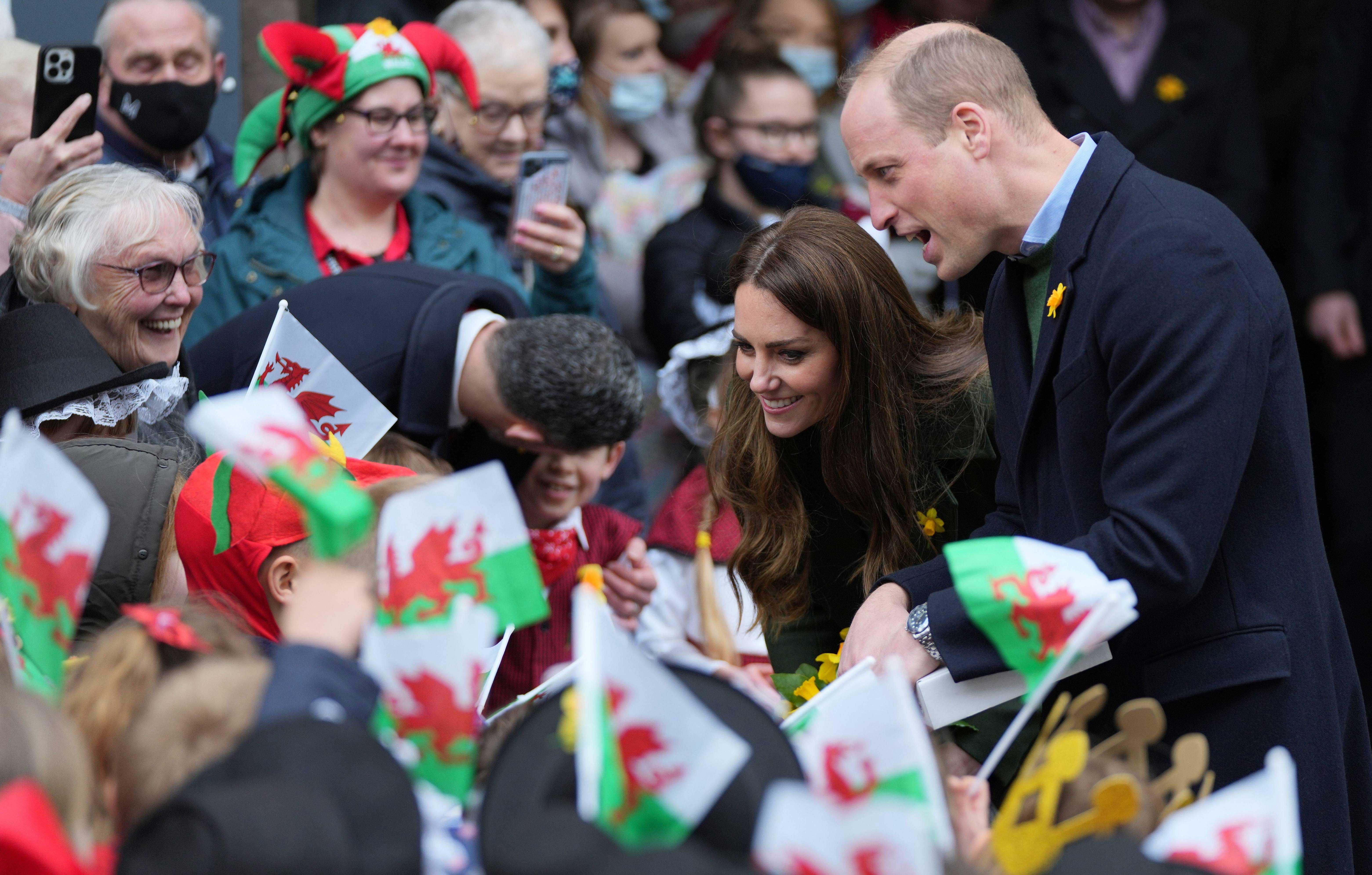 the duke and duchess of cambridge visit wales