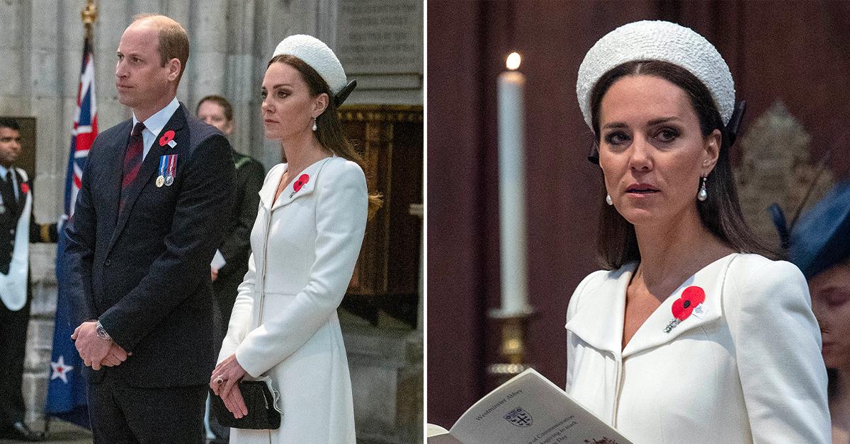 the duke and duchess of cambridge attend an anzac day commemoration pp