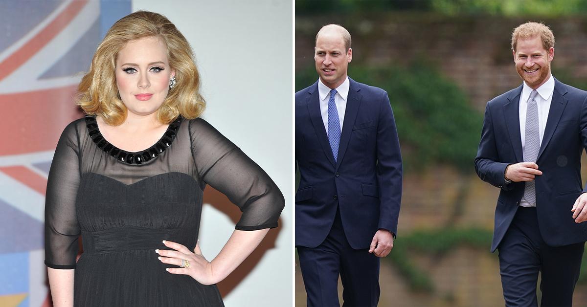 adele forced pick between prince harry prince william pp