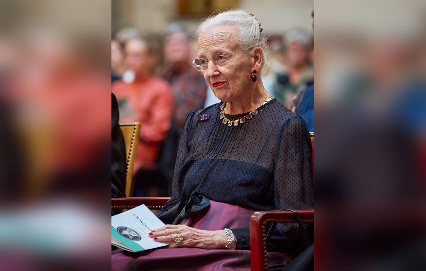 queen margrethe of denmark arrival to town hall copenhagen