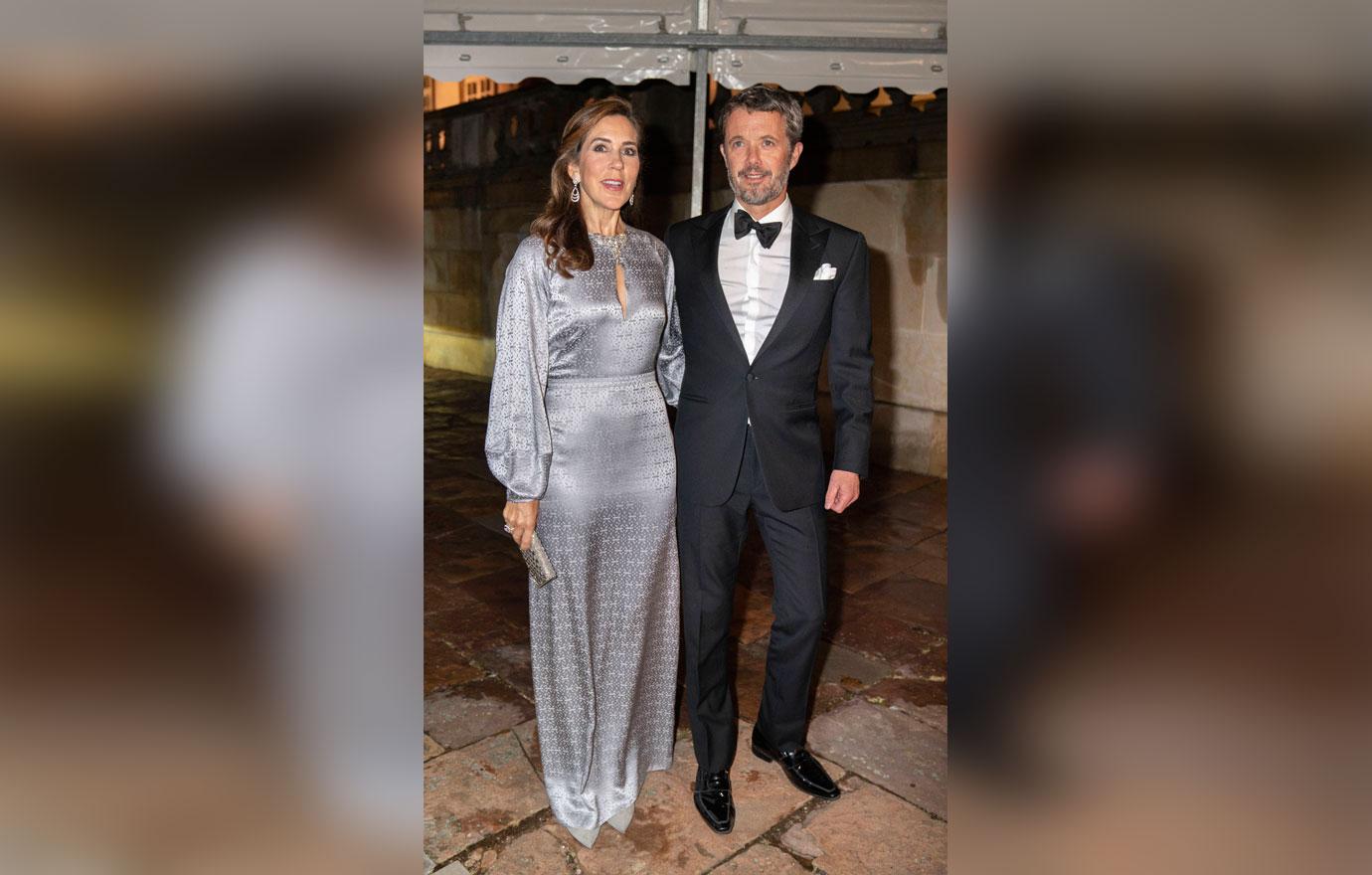 crown prince frederik and princess mary arrive at fredensborg