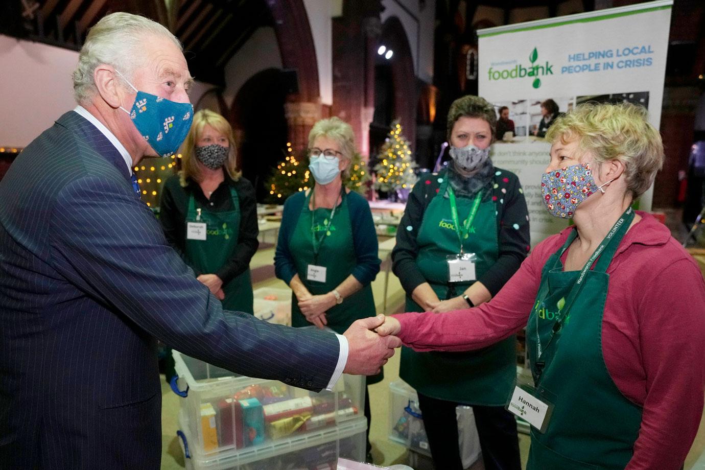 prince charles and duchess camilla visit wandsworth foodbank