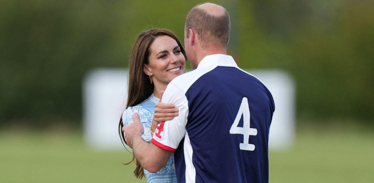 kate middleton prince william affectionate polo match