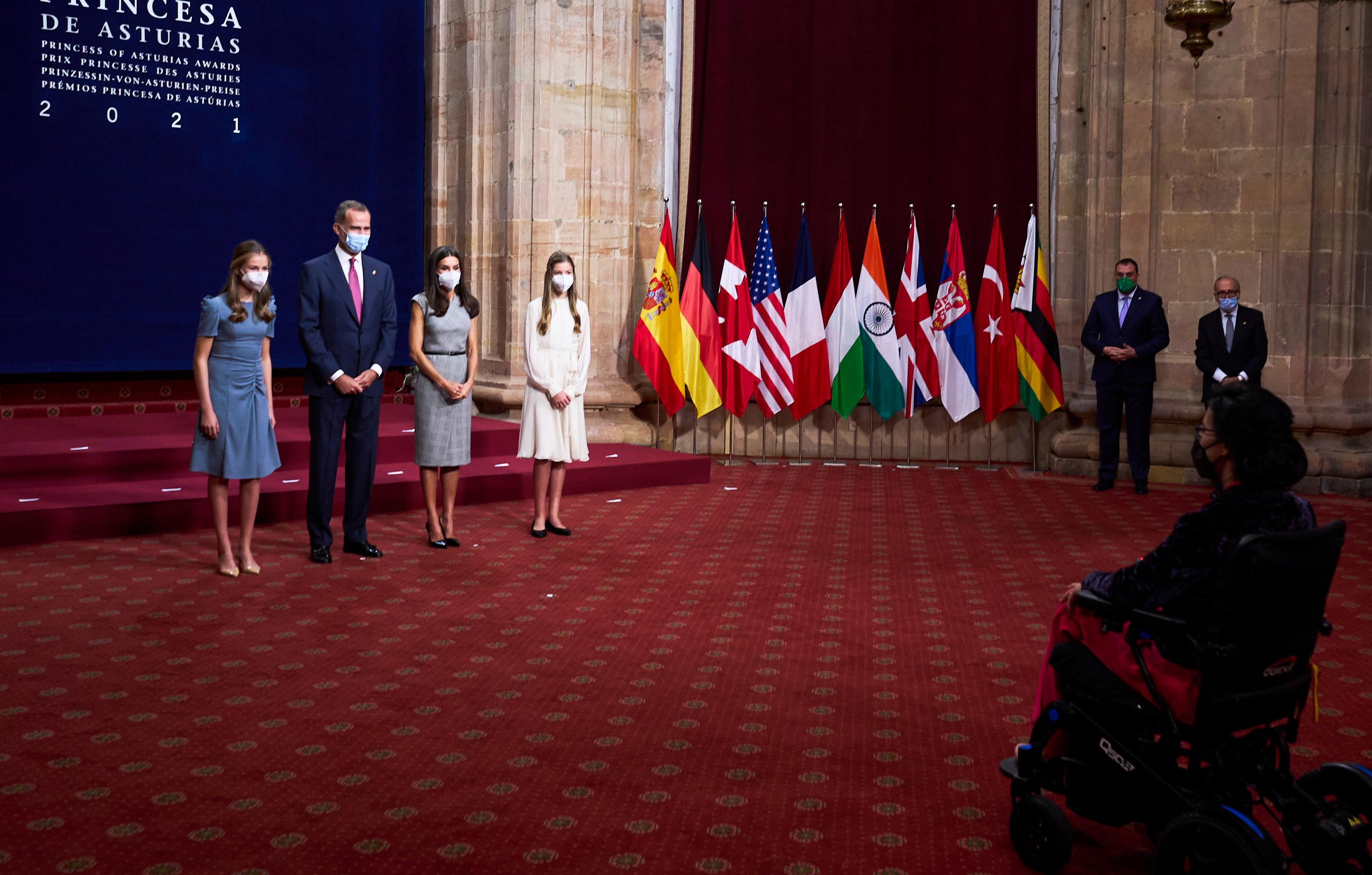 spanish royals attend audience with princess of asturias awards winners