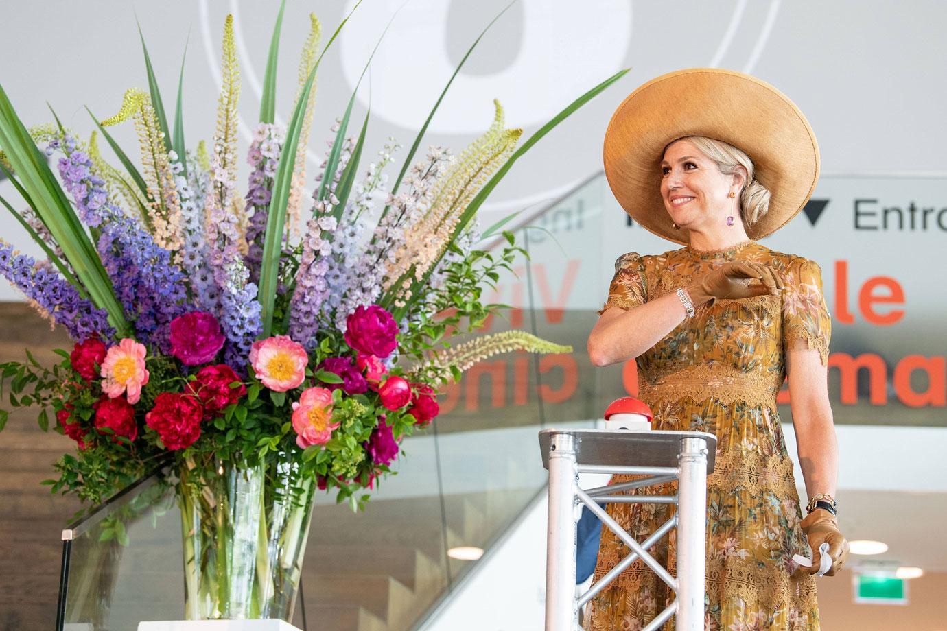 queen maxima visits the eye film museum in amsterdam