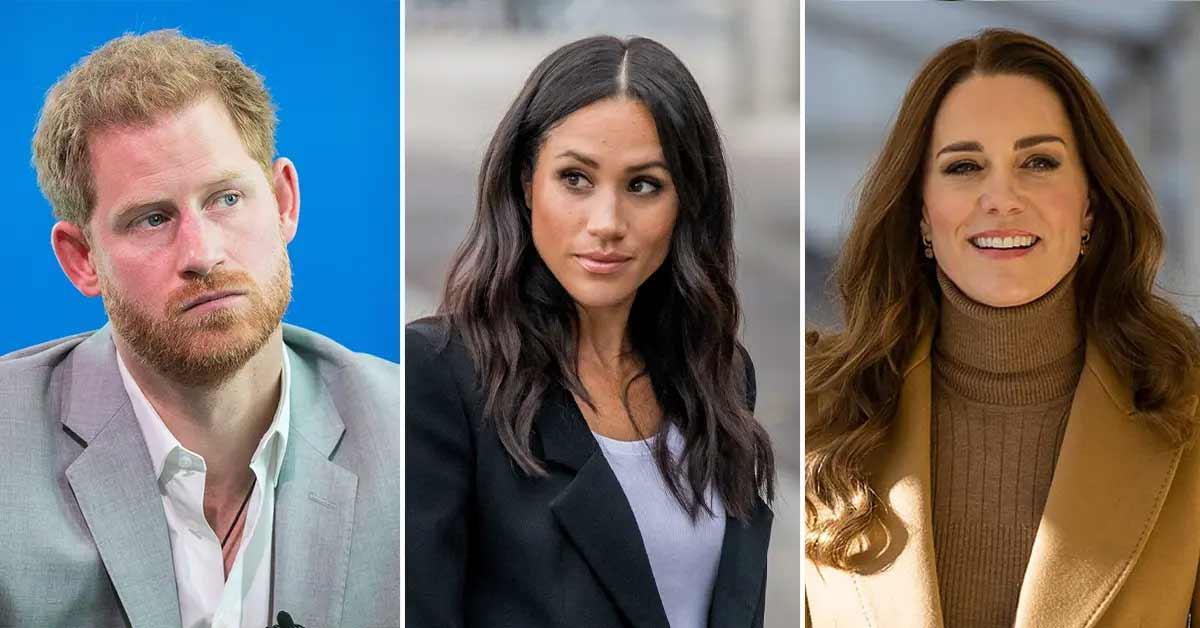 buckingham palace fuming prince harry meghan markle kate middleton messages pp