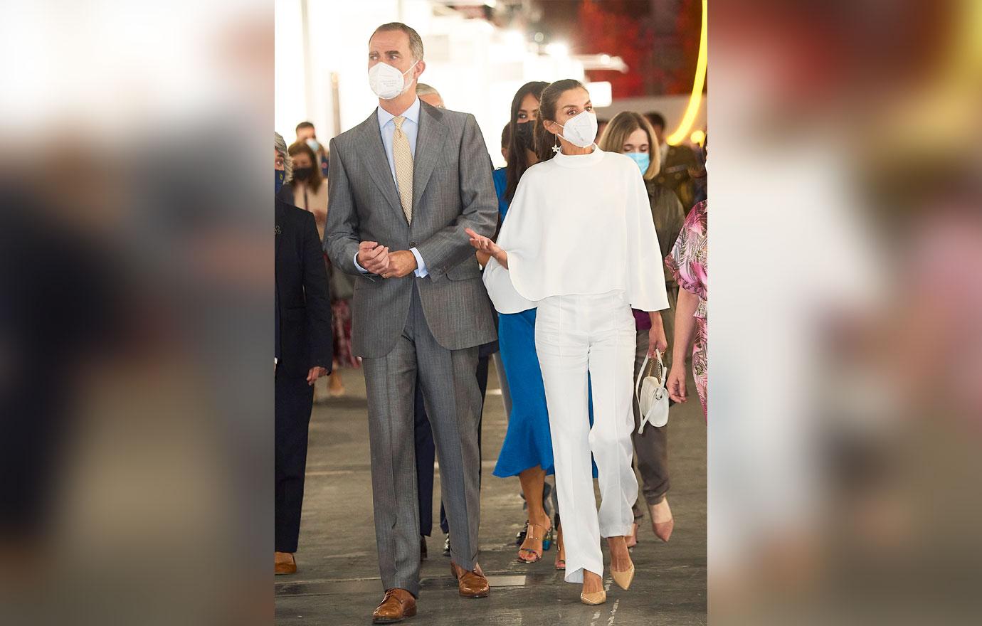 spanish royals visit arco fair