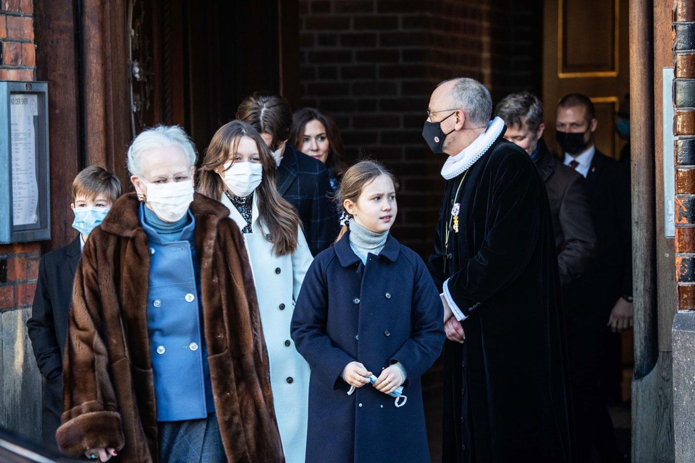 the danish royal family attend christmas eve and christmas day church