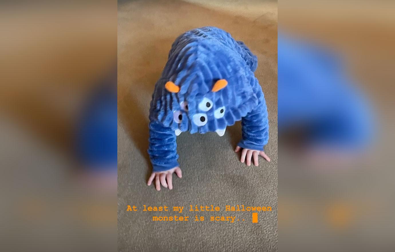 princess eugenie dresses up son august monster for halloween